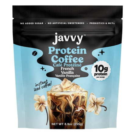 Javvy Instant Protein Coffee French Vanilla Front of bag