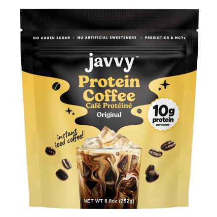 Javvy Instant Protein Coffee Original Front of bag
