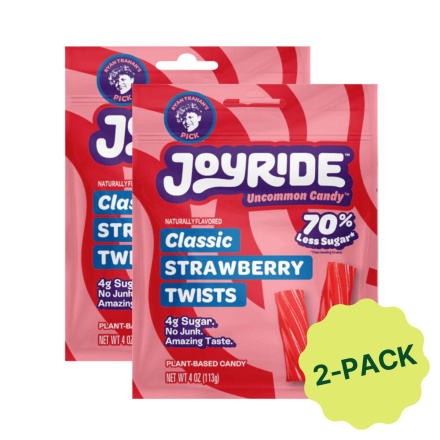 Joyride Low Sugar Candy Classic Strawberry Twists Pack