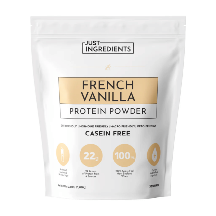 Just Ingredients Gut-Friendly Protein Powder French Vanilla, 1066g