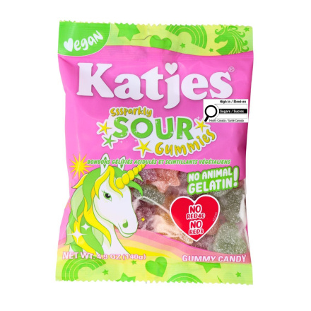 Katjes Vegan Sssparkly Sour Gummies Front