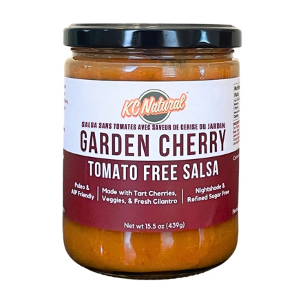 Front of KC Natural Paleo & AIP Tomato-Free Salsa Garden Cherry - Salsa Without Tomatoes - Cherry Salsa - Nightshade Free Sauce