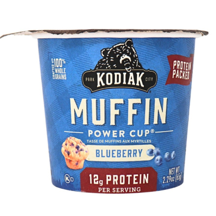 Front of Kodiak Cakes Mountain Blueberry Minute Muffin Cup, 65g
