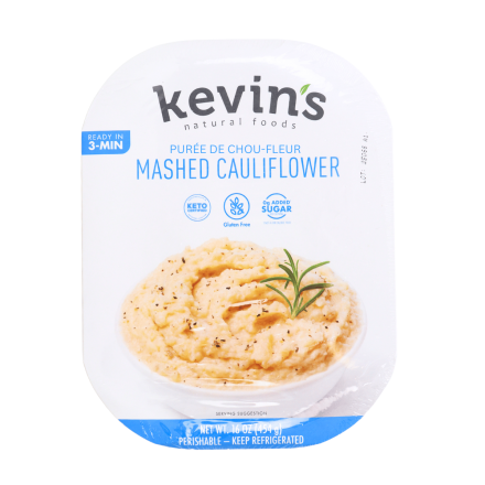 Kevin’s Natural Foods Mashed Cauliflower front