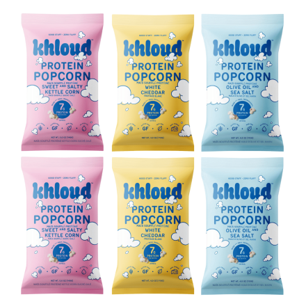 Khloud Protein Popcorn Variety 6-Pack Front