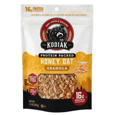 Kodiak High-Protein Granola Honey Oat, 312g
