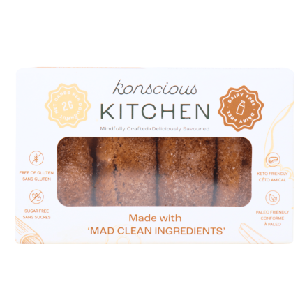 Konscious Keto Sweet Cinnamon Doughnuts, 4-Pack
