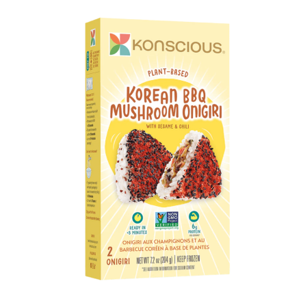 Konscious Plant-Based Korean BBQ Mushroom Onigiri, 2 Pack
