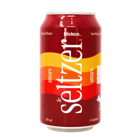 Le Seltzer Natural Sparkling Water Amaro by Danny Smiles, 355mL - Best Sparkling Water, Seltzer Drink, Sparkle Water