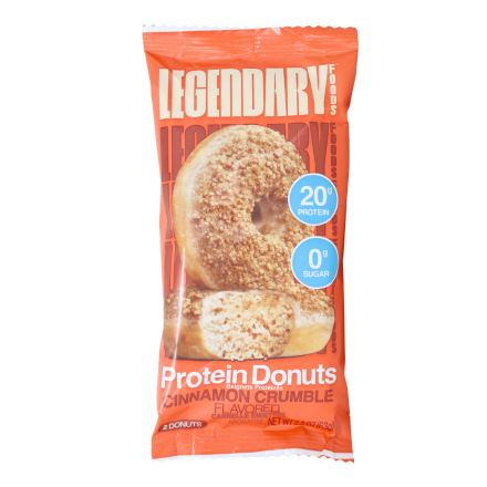 Legendary Foods Protein Donuts Cinnamon Crumble Front