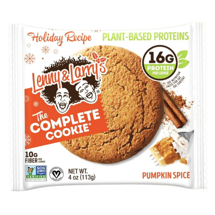 Front of Lenny and Larry's High Protein Cookie Pumpkin Spice