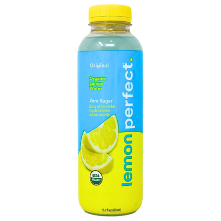 Front of Lemon Perfect Zero Sugar Hydrating Lemon Water - Lemon Water 
 - Flavoured Water - Detox Lemon Water