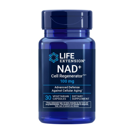  Life Extension NAD+ Cell Regenerator™ 100mg, 30 Vegetarian Capsules Front