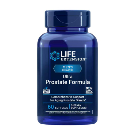 Life Extension Ultra Prostate Formula, 60 Softgels Front