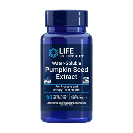 Life Extension Water-Soluble Pumpkin Seed Extract, 60 Vegetarian Capsules Front