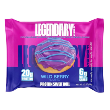 Front of Legendary Foods Low Carb Protein Sweet Rolls Wild Berry - Keto Baked Goods - Protein Sweet Roll - Protein Baked Goods