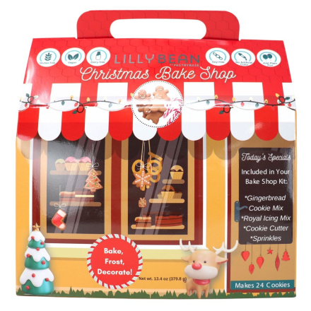 LillyBean Christmas Bake Shop Gluten-Free Gingerbread Cookie Kit Canada Front