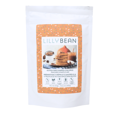 LillyBean Gluten-Free Pancake & Waffle Mix Pumpkin Chai Spice, 226.8g