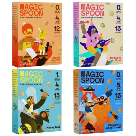 Magic Spoon Cereal Variety 4-Pack Canada Front