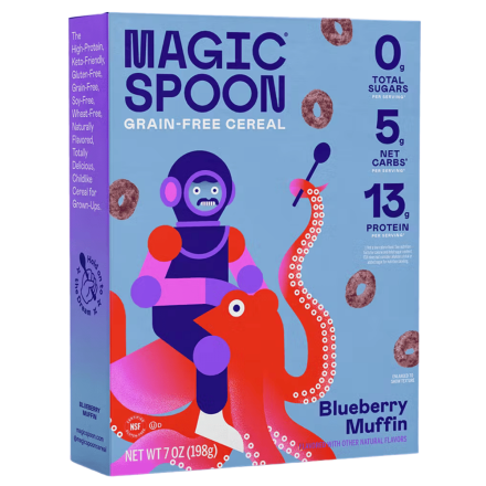 Magic Spoon Grain-Free Keto Cereal Blueberry Muffin Front