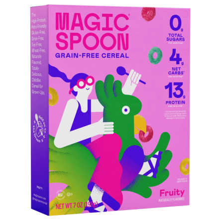 Magic Spoon Grain-Free Keto Cereal Fruity Front