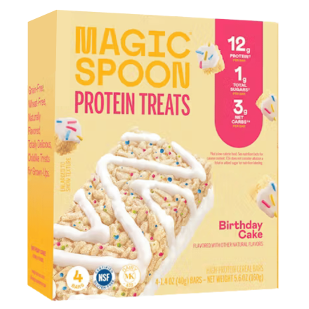 Magic Spoon Grain-Free Protein Treats Birthday Cake Front