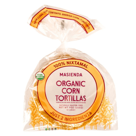 Masienda Organic 6” Tortillas Yellow Corn Canada Front