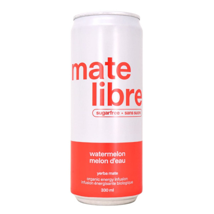 Mate Libre Organic Yerba Mate Energy Infusion Watermelon Canada Front