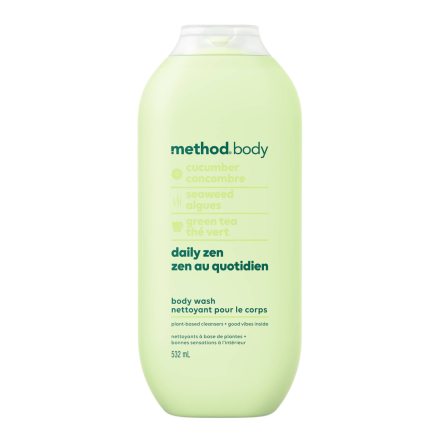 Method Plant-Based Body Wash Daily Zen, 532mL - Method Shower Gel