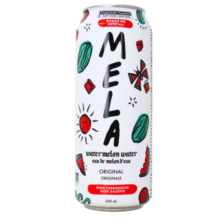 Front of MELA Water - Watermelon Water - Watermelon Drink - Watermelon Juice Drink