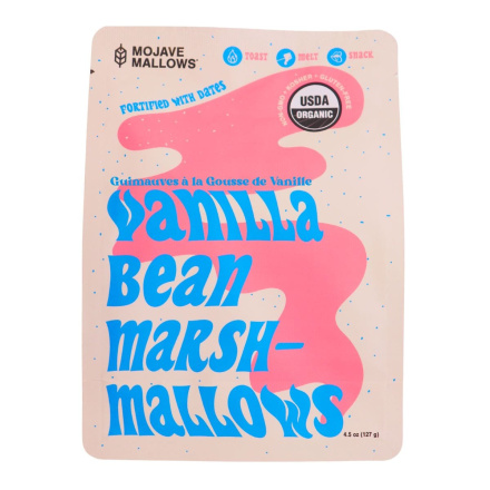Mojave Mallows Organic Marshmallows Vanilla Bean Canada Front