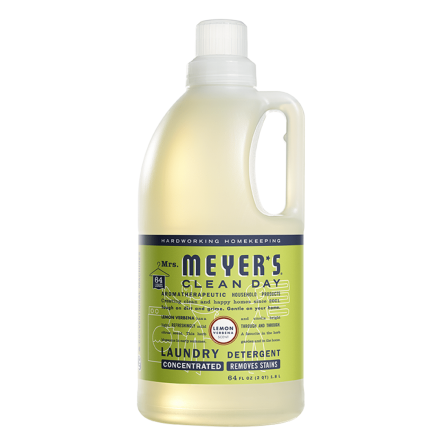 Front of Mrs. Meyer's Laundry Detergent Lemon Verbena, 64 Loads