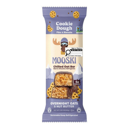 Mooski Chilled Oat Bar Cookie Dough Canada Front