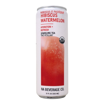 NA Beverage Co. Sparkling Tea Hibiscus Watermelon Front of can