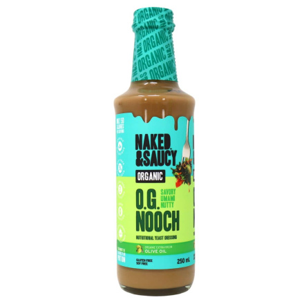 Front of Naked & Saucy Organic Vegan Nutritional Yeast Dressing O.G. Nooch