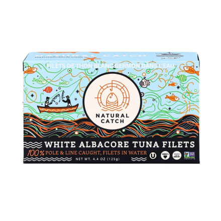 Front of Natural Catch Canned Tuna - Albacore Tuna In Water - Canned Tuna - Tuna In Water