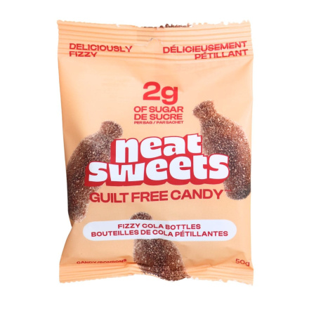 Neat Sweets Low-Sugar Candy Fizzy Cola Bottles Canada Front