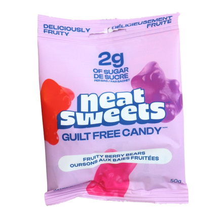 Neat Sweets Low Sugar Candy Fruit Berry Bears Canada Front