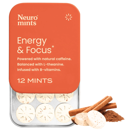  Neuro Energy & Focus Caffeinated Mints Cinnamon Front