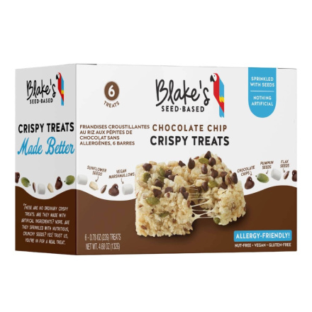 Front of Blake's Seed Based Rice Crispy Treat Chocolate Chip