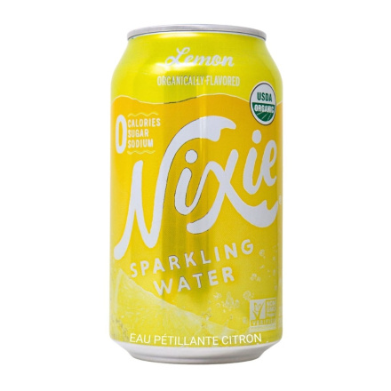 Nixie Sparkling Water Lemon Canada Front