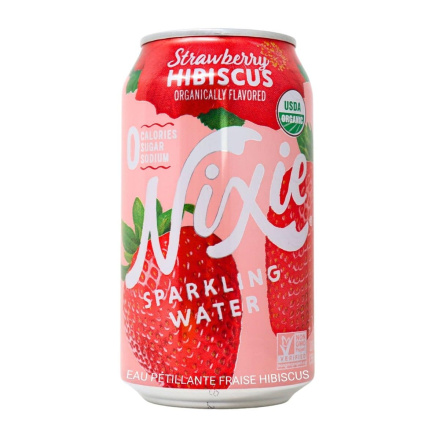 Nixie Organic Sparkling Water Strawberry Hibiscus Canada Front