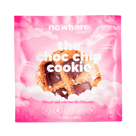 Nowhere Bakery Plant-Based The Chocolate Chip Cookie, 60g