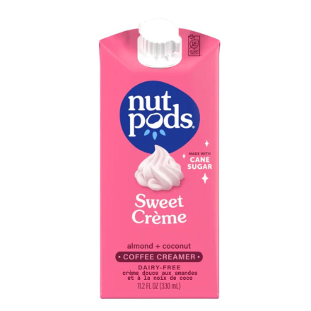 Front of Nutpods Creamer Sweetened Dairy Free Creamer Almond Coconut Creamer Sweet Cream
