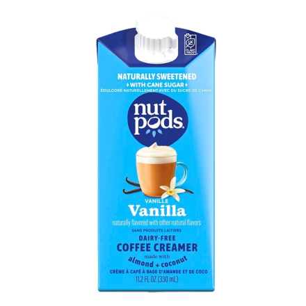 Front of Nutpods Sweetened & Dairy Free Almond + Coconut Creamer Vanilla - Nutpods Sweetened - Dairy Free Coffee Creamer - Non Dairy Creamer