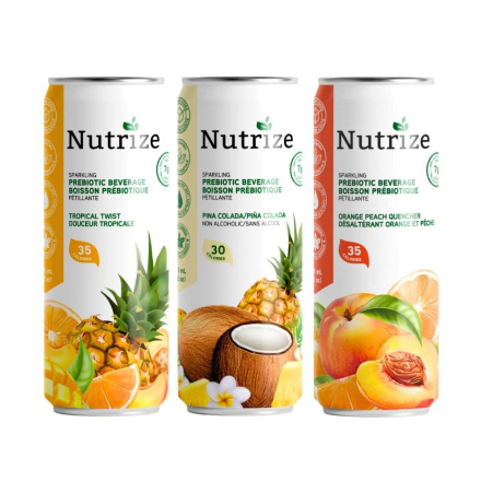 Nutrize Sparkling Prebiotic Water Variety Pack Canada Front