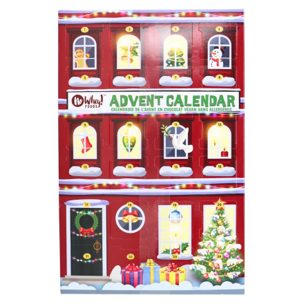 Front of No Whey Foods Allergen-Free Vegan Chocolate Advent Calendar - Vegetarian Advent Calendar - Advent Calendar Vegan - Dairy Free Advent Calendar