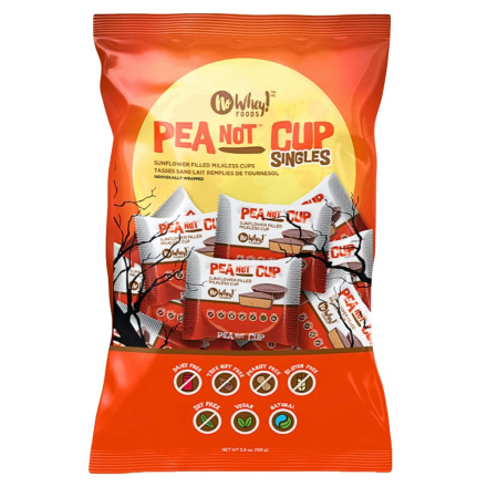 Front of No Whey Foods Chocolates Pea NOT Cups Singles Sunflower Butter Cups - Dairy Free Chocolate - Nut Free Chocolate - Peanut Free Chocolate