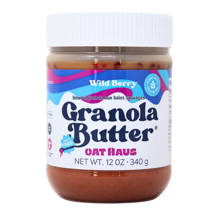 Front of Oat Haus Granola Butter Oat Butter Wild Berry - Gluten Free Spreads - Granola Butter Oat Haus - Nut Free Spread