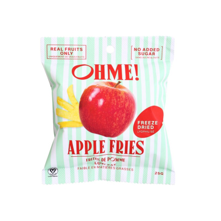 OHME! Freeze-Dried Apple Fries Front